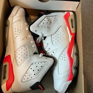 Air Jordan 6 Retro BG 'White Infrared 2014